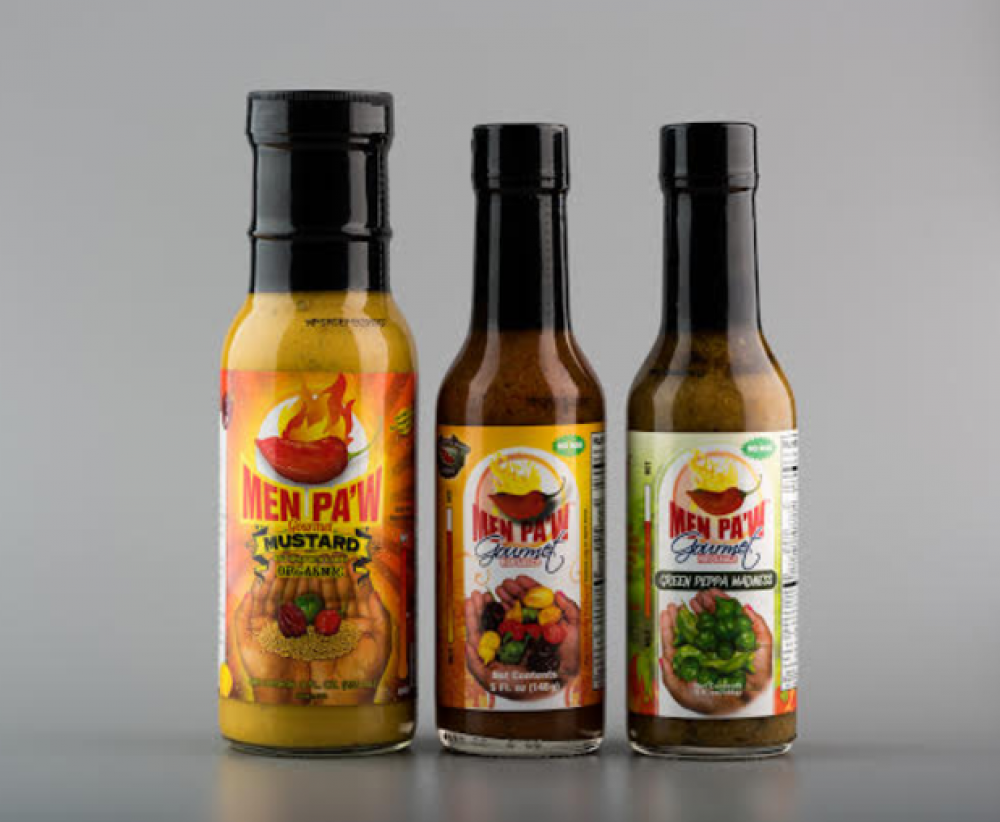 Spicy Mustard, Hot Red Sauce, & Hot Green Hot Sauce, 5oz., 8 oz. (Pack of 3) - Image 2